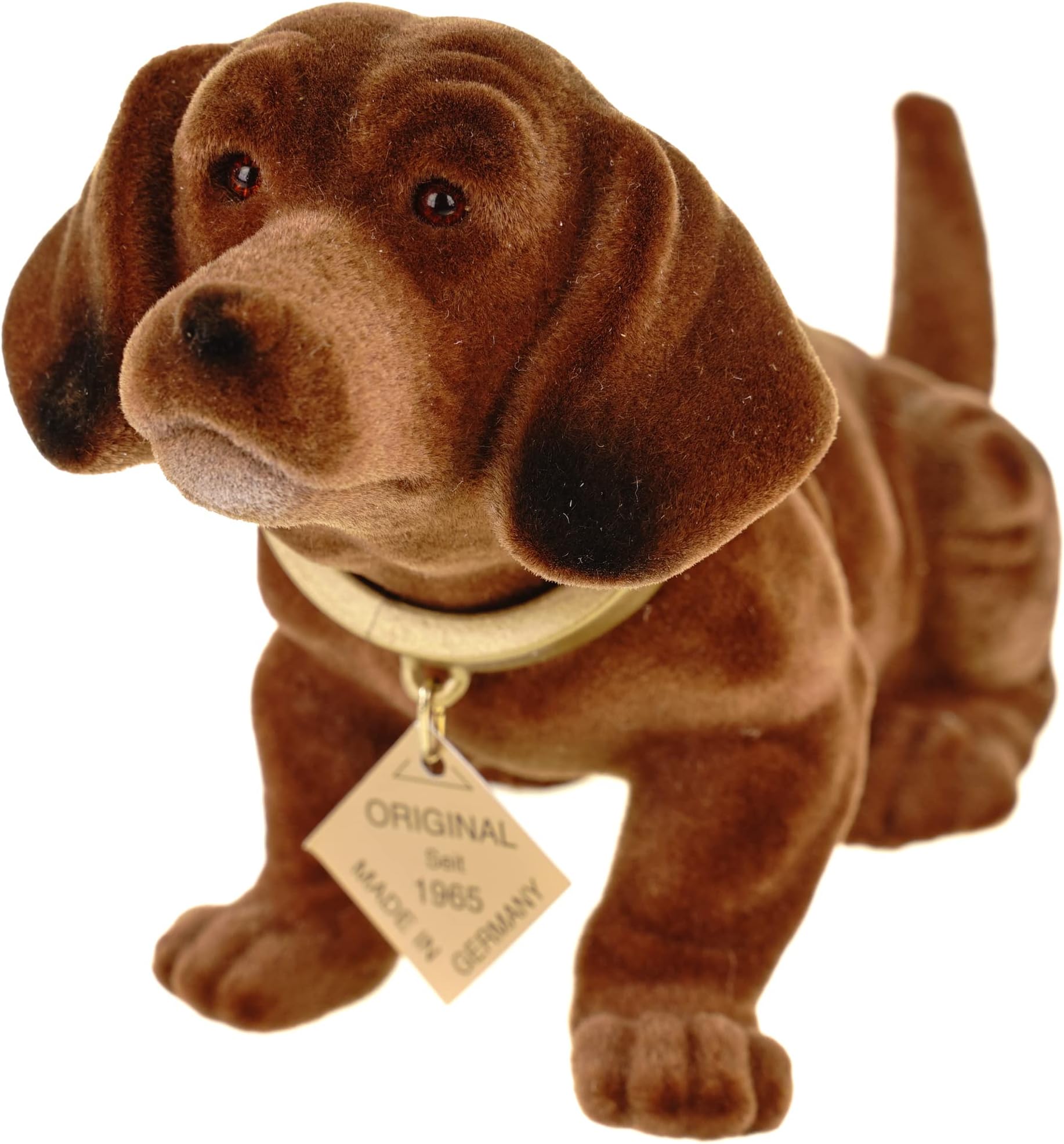 RAKSO Dachshund with Nodding Head 19 cm Metal Decorative Figurine