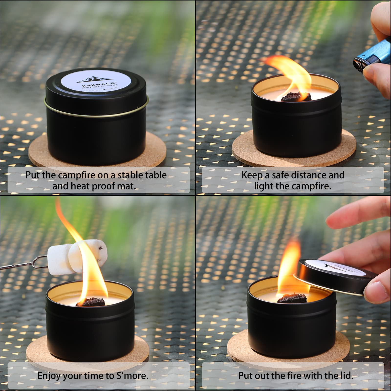 Wasserdichte Feueranzünder – 5+ Minuten Brenndauer, Ungiftig, Für Grill & Camping (200 Stück)