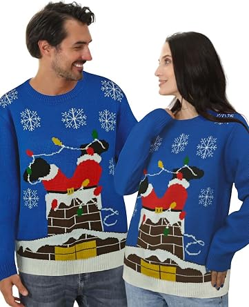 Gloria&Sarah Ugly Christmas Sweaters Sweatshirt Outfits for Women Men Funny Shirts Tops 3D Cute Hoodie Pullover