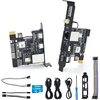 Sipeed NanoKVM-PCIe IP-KVM Remote Control Operation Maintenance Server DDR3 RISC-V Linux Development Board 1TOPS NPU 1GHz SG2002 RISC-V CPU HDMI 100M Network Port NanoKVM-PCIe ETH+WiFi+PoE