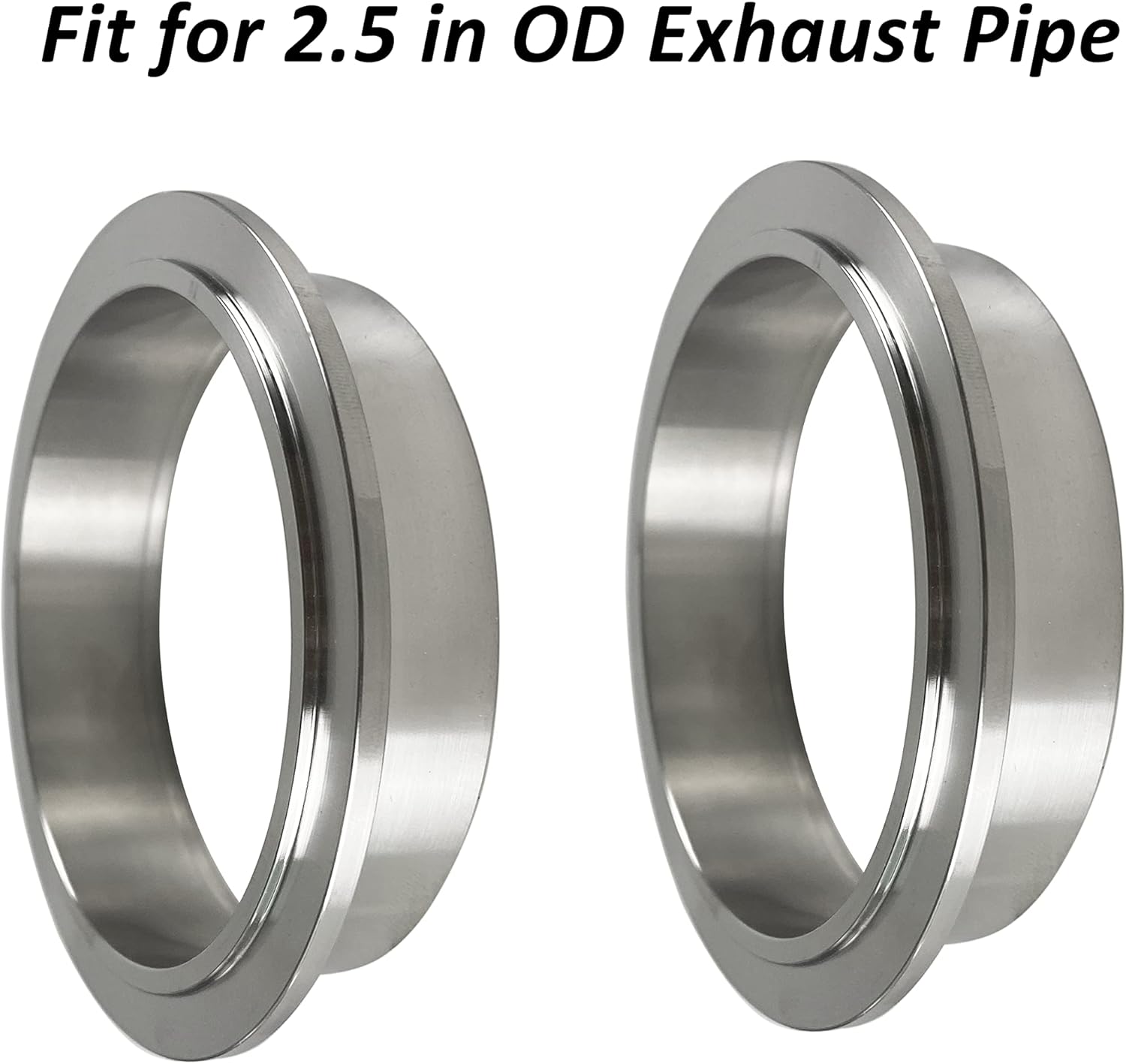 HFS(R) V-Band Clamp Stainless Steel 304 with Flange Male Female Quick Release for Exhaust System (2.5 IN)