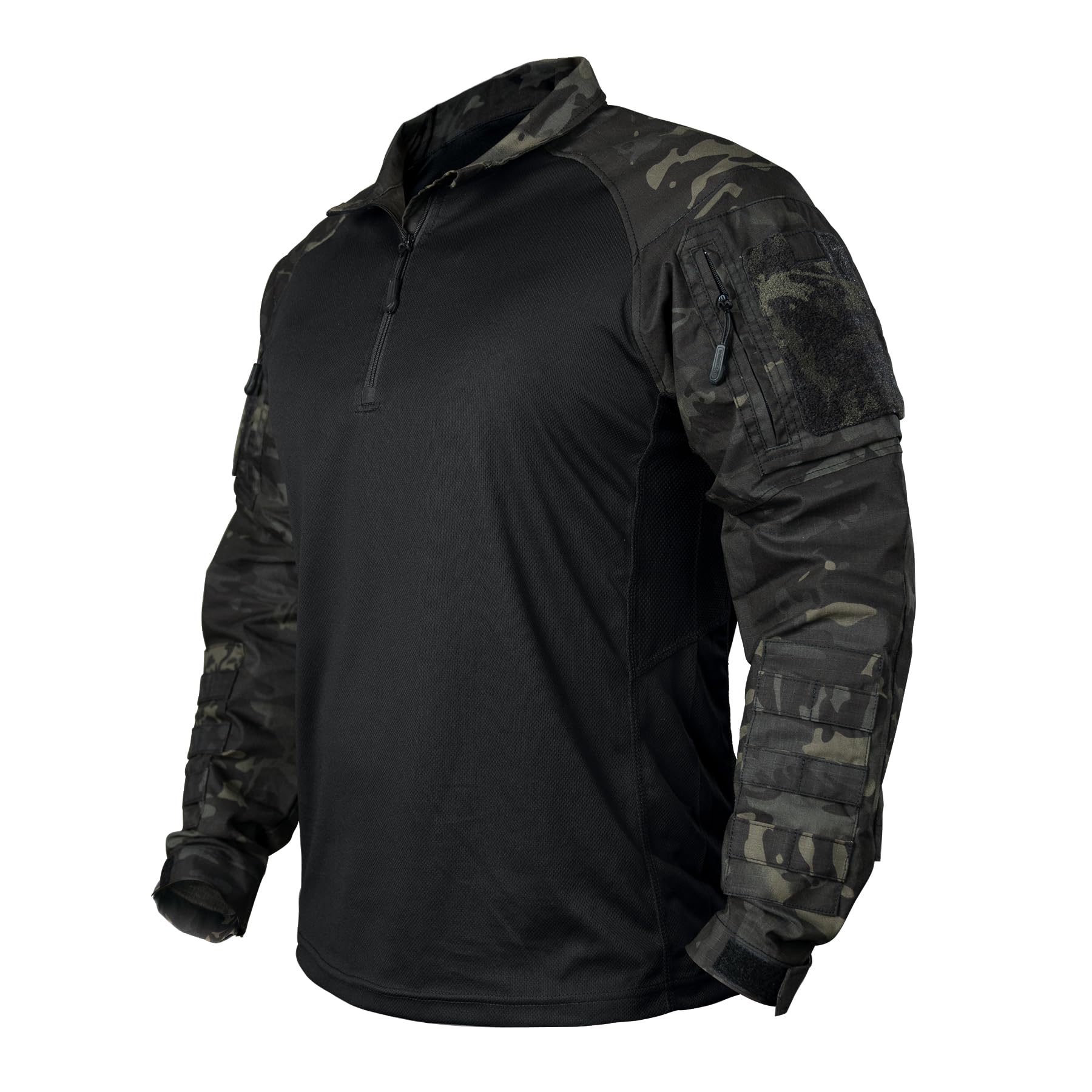 IDOGEAR Koszule bojowe koszula taktyczna z długim rękawem z Ochraniacze na łokcie Wojskowe Koszule Z Kieszeniami odzież Airsoft Topy