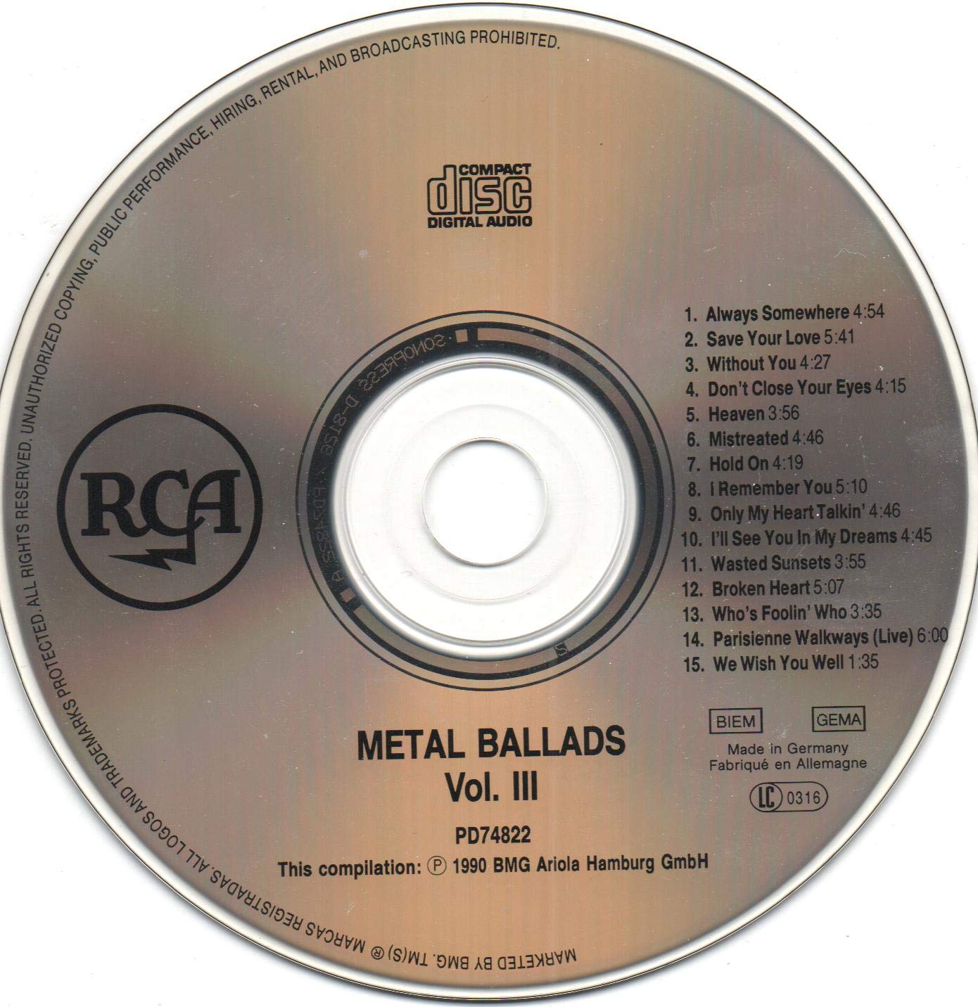Metal Ballads Vol.3