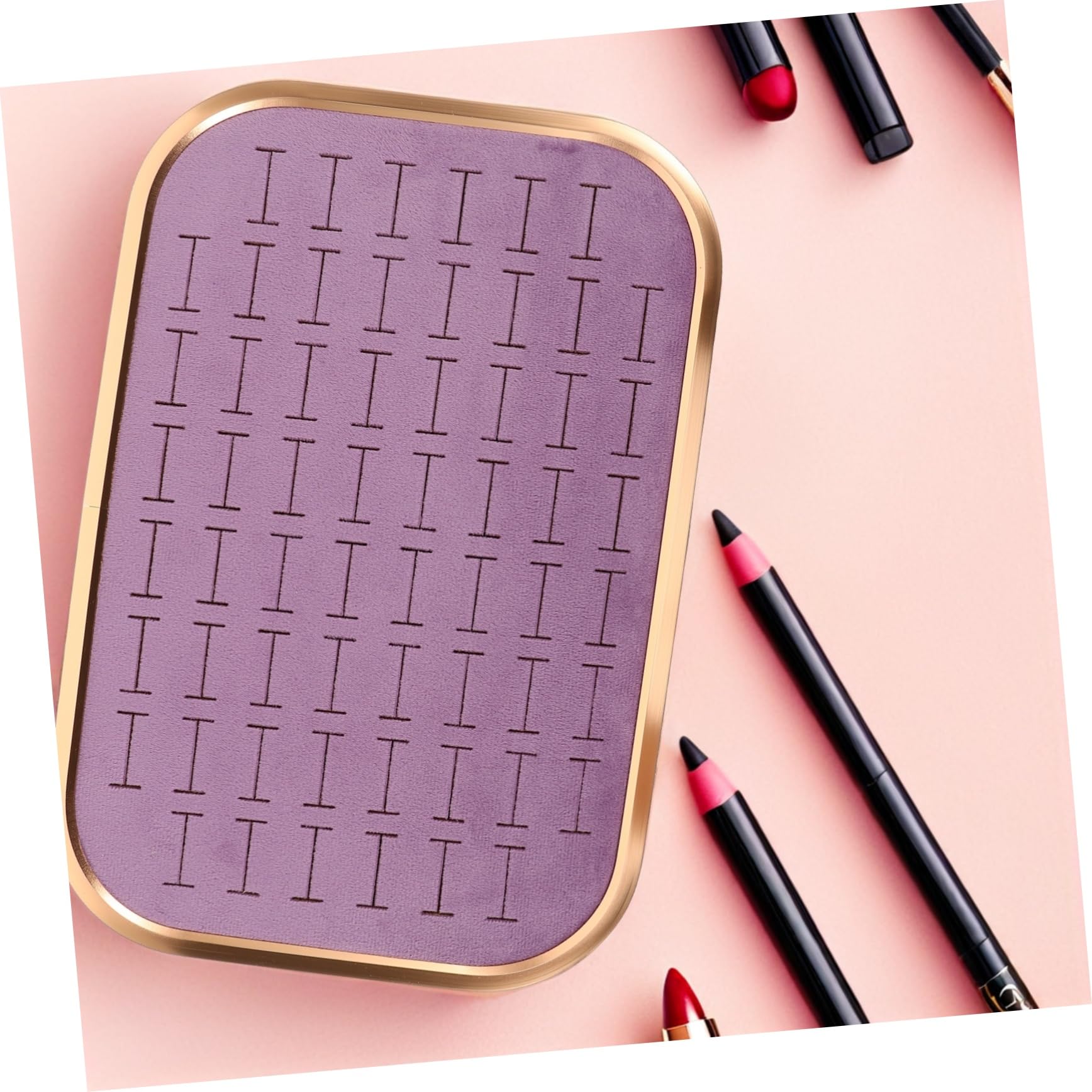 Gatuida Bandeja Organizadora para Joyas de Terciopelo Compartimentos Apilables Inserto para Soporte para Anillos Pendientes y Collares Diseño Rectangular Compacto para Mujeres y Niñas