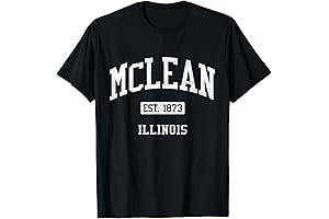 McLean Illinois IL JS04 Vintage Athletic Sports T-shirt
