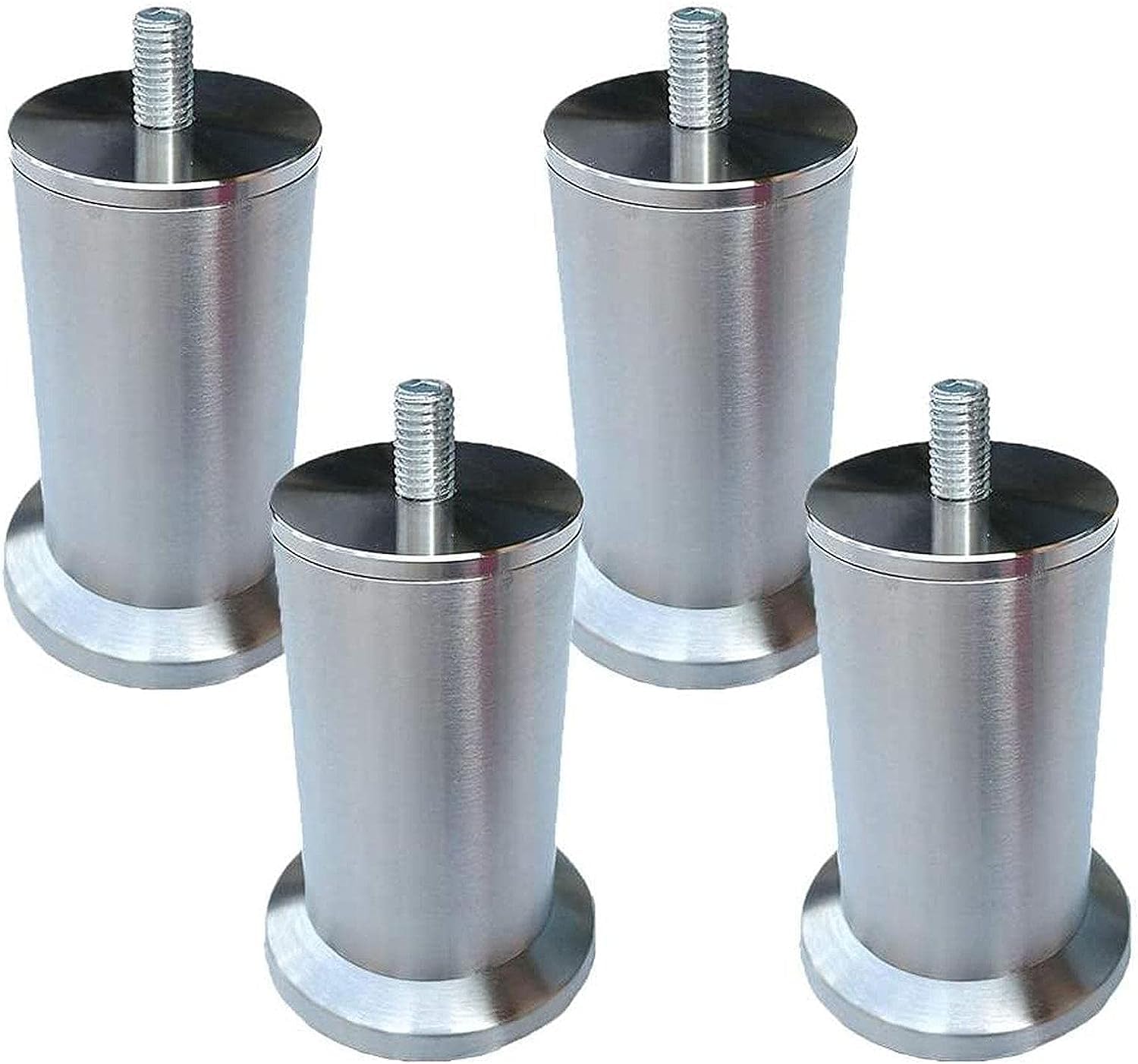 Feng Shui， Gambe per tavoli per mobili Resistenti 4 Pezzi Piedini per mobili in Altezza Regolabile Gambe per mobili in Acciaio Inossidabile 3-73 cm Piedini di Supporto per mobili in Metallo Gambe