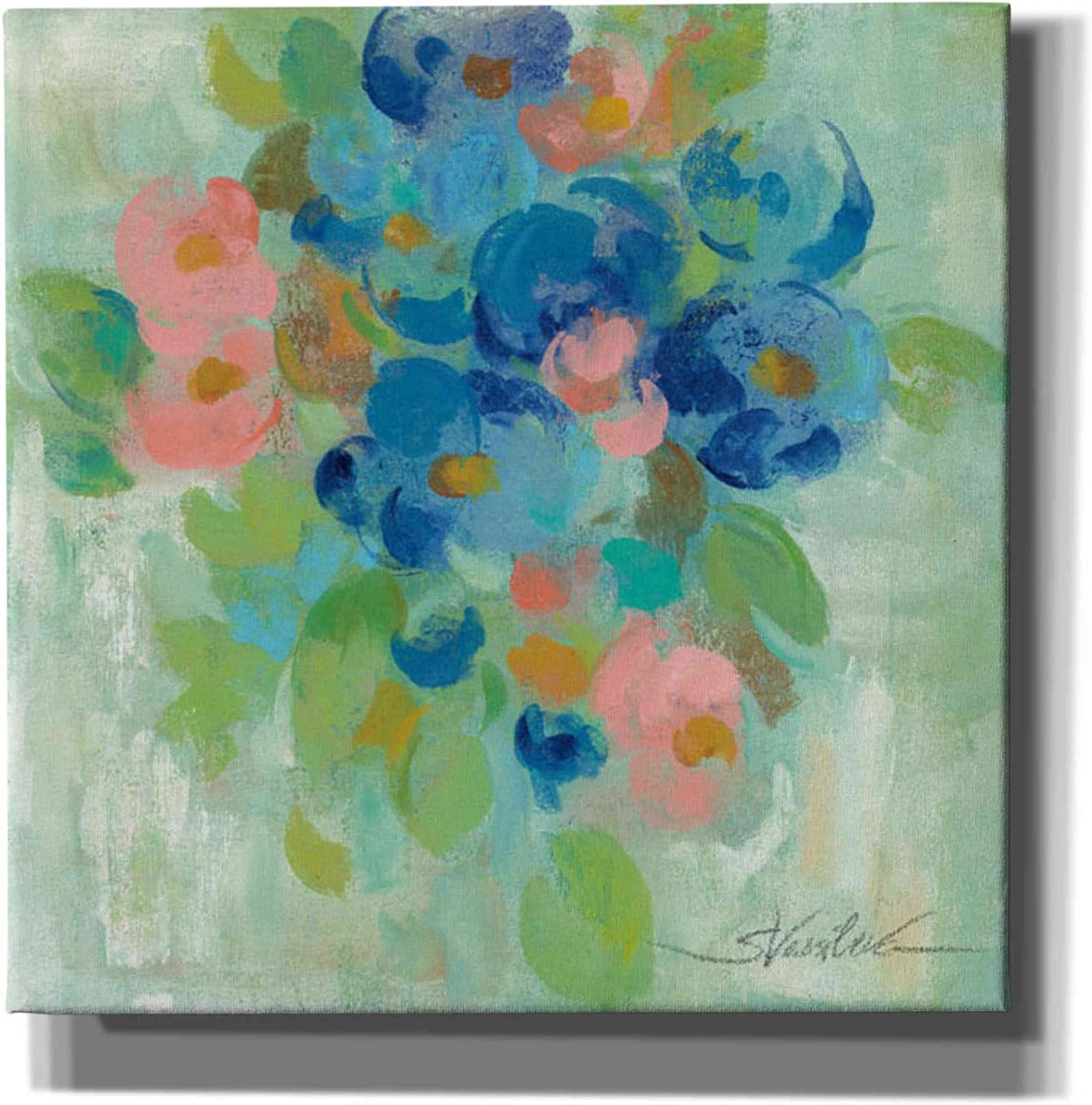 Epic Graffiti 'Spring Aroma II' by Silvia Vassileva, Canvas Wall Art, 12"x12"