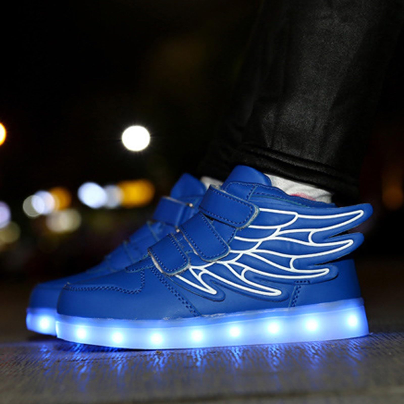 Scarpe luminose Ragazzi e Ragazze LED Scarpe Alte Scarpe da Ginnastica lampeggiante USB Ricaricabile Traspirante Antiscivolo Sport All'aperto Scarpe da Corsa