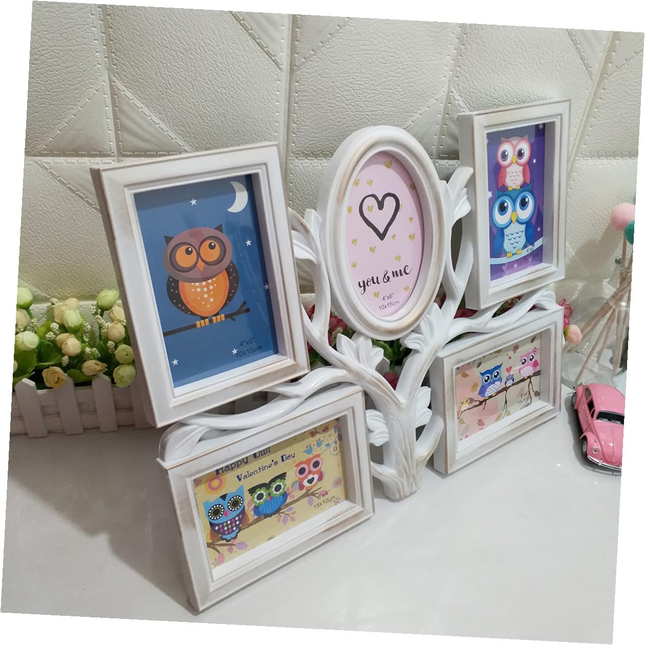 SOLUSTRE Cornice per Organizzazione e Protezione Forma di Bianca in Pvc Decorazione per Compleanni e Anniversari