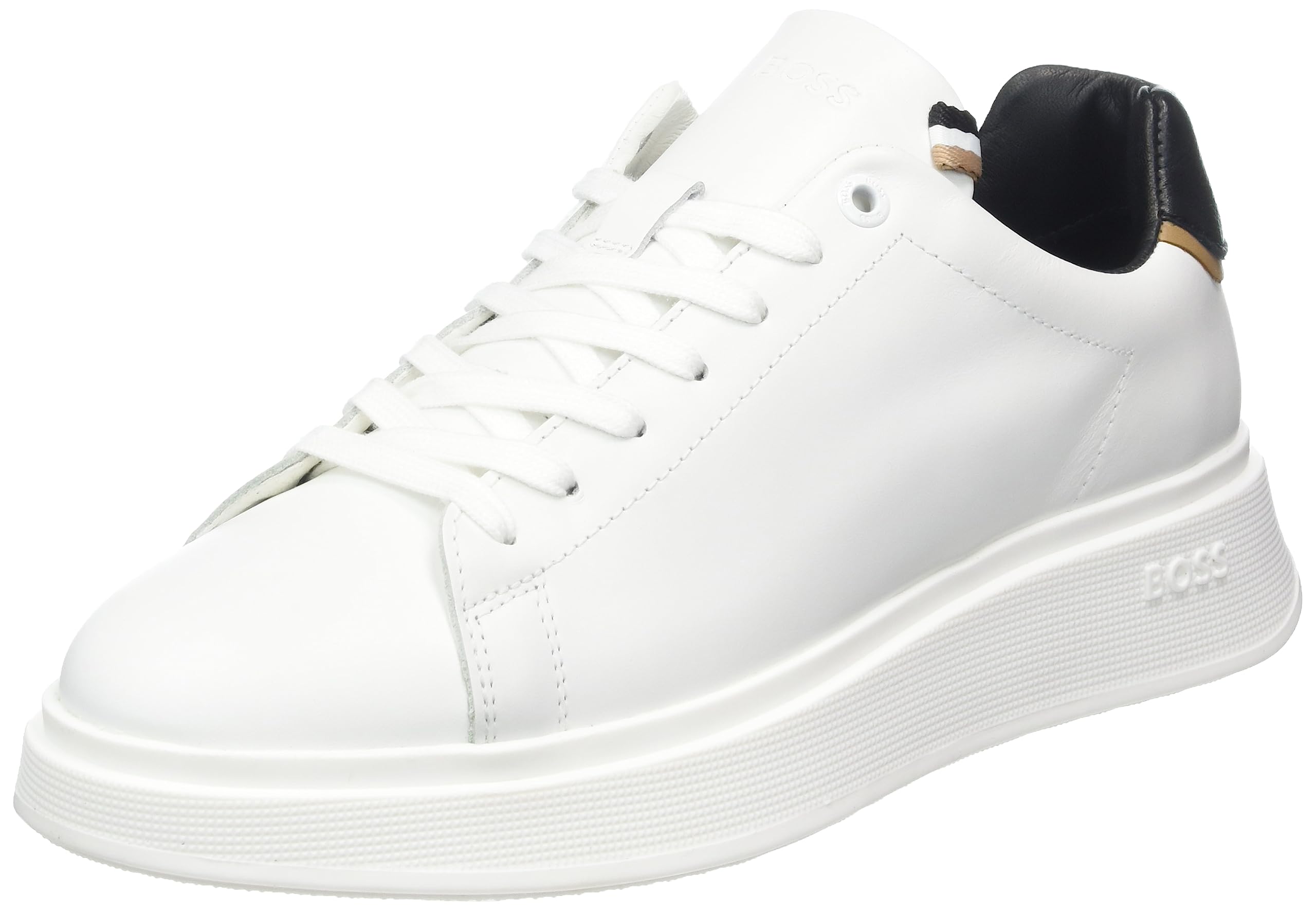 BOSS Chaussures Bulton Run en Cuir avec Semelle extérieure en Gomme