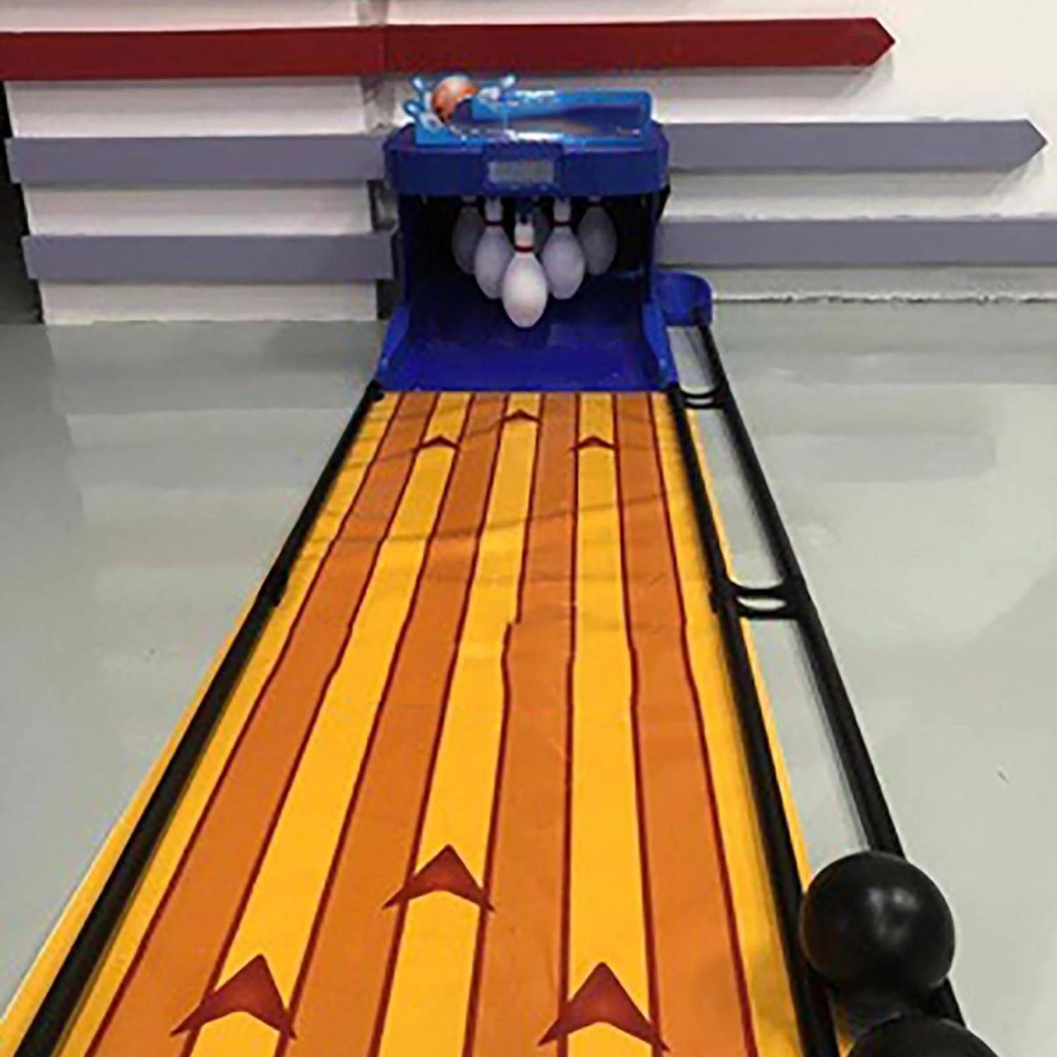 Gioco di Bowling Elettronico, Gioco di Bowling per Interni per Tutta La Famiglia, Pista da Bowling per La Casa, Set da Bowling Pieghevole, per Bambini E Adulti 3.5m