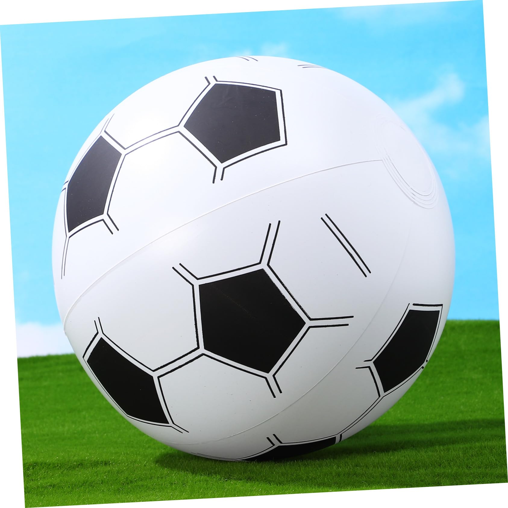 ORFOFE 15pezzi Palloni da Spiaggia Gonfiabili Calcio Pvc Bianco | Vacanze Estive, Giochi Esterno, Palloni da Spiaggia per Piscina Estiva, Palloni Gonfiabili da Spiaggia Calcio