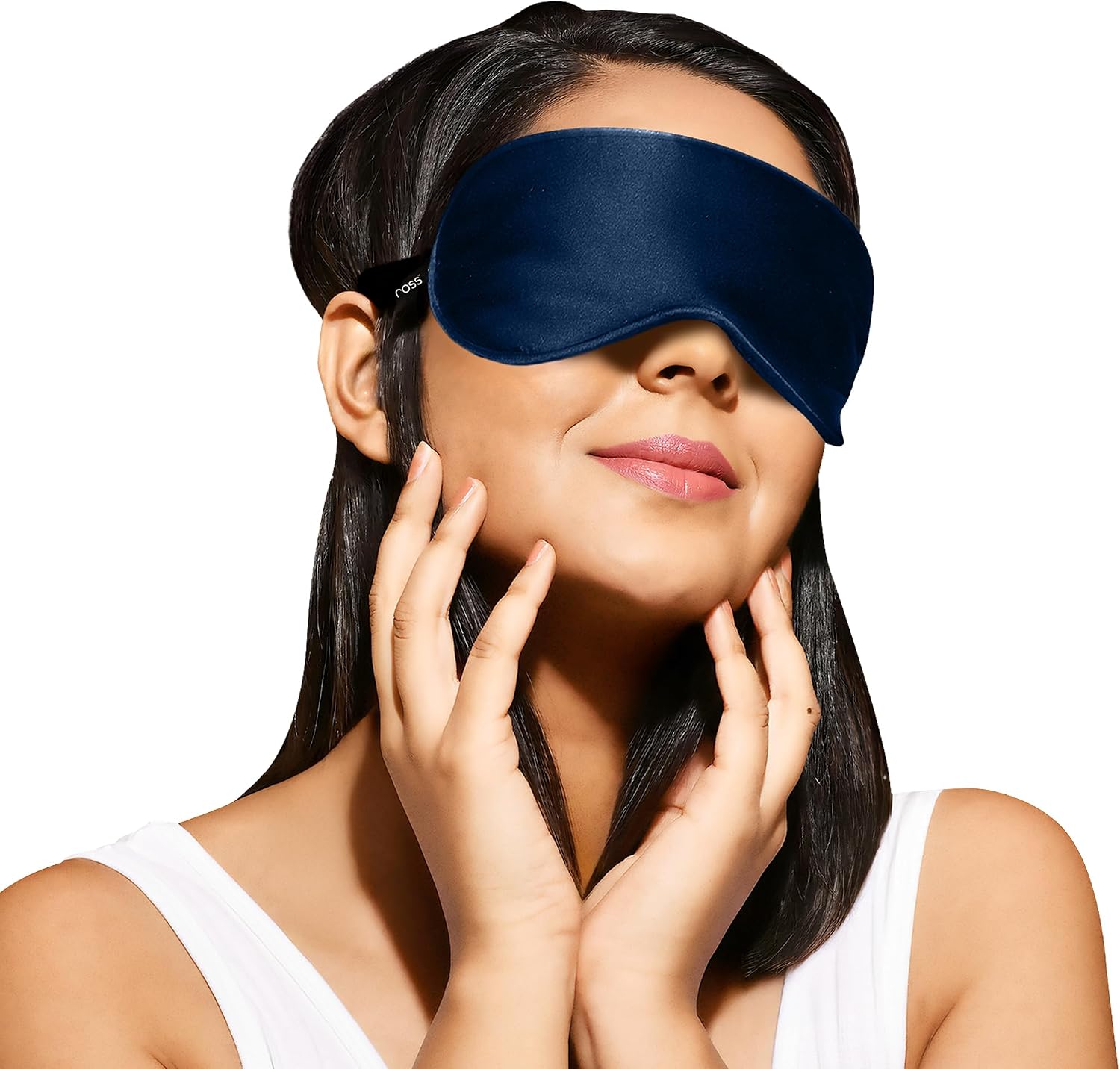 Ross 100% Mulberry Silk Sleep Mask Eye Mask, Super Smooth for Blind Fold (Maroon)