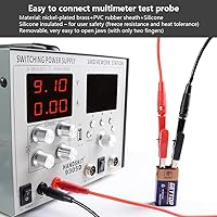 Vista 8 de Juego completo de kits de cables de prueba de multímetro, conectores electrónicos automotrices esenciales, herramientas manuales, probador
