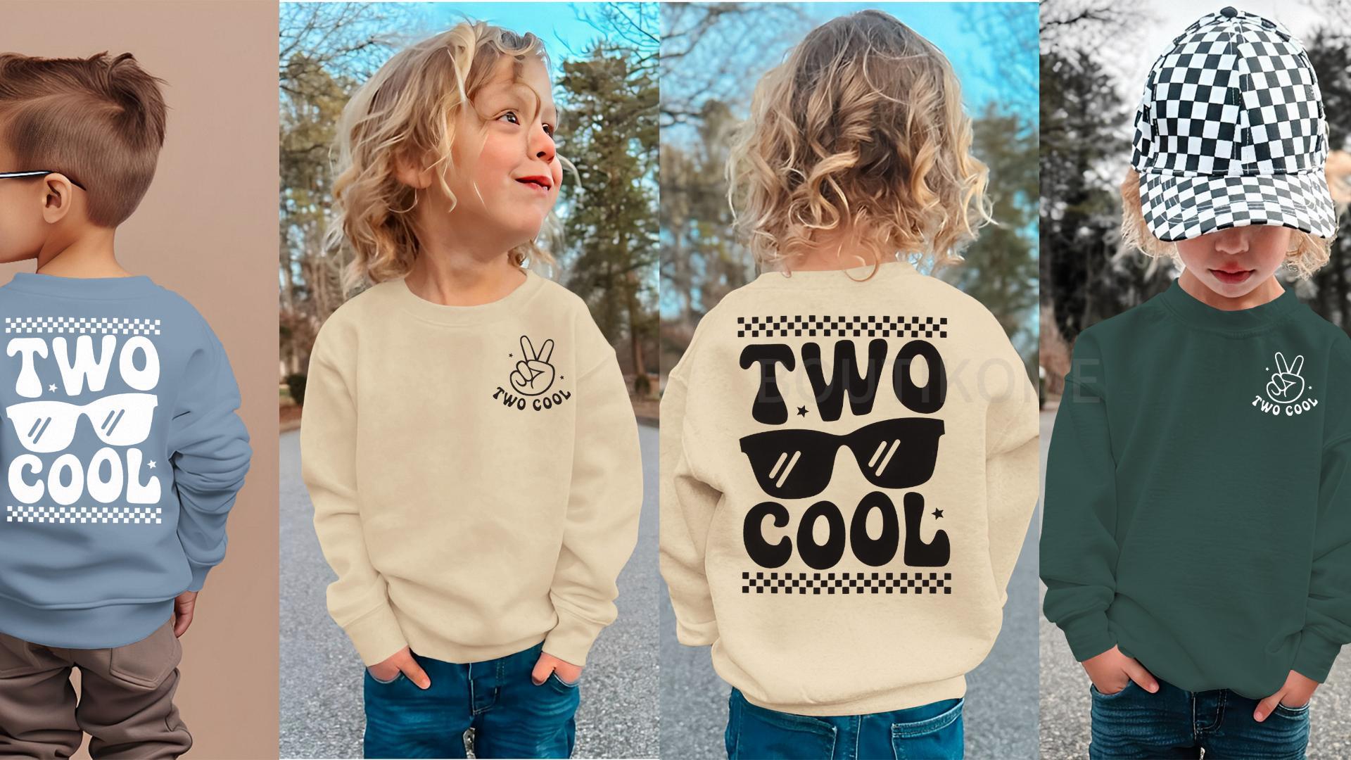 BOUTIKOME 2. Geburtstag Sweatshirt für Mädchen I'm Two Cute Drucker Pullover Zweiter Geburtstags Kinder Outfits Schwesterchen Rundhals Langarmshirt Herbst Winter Babykleidung(Apricot,2 Jahre