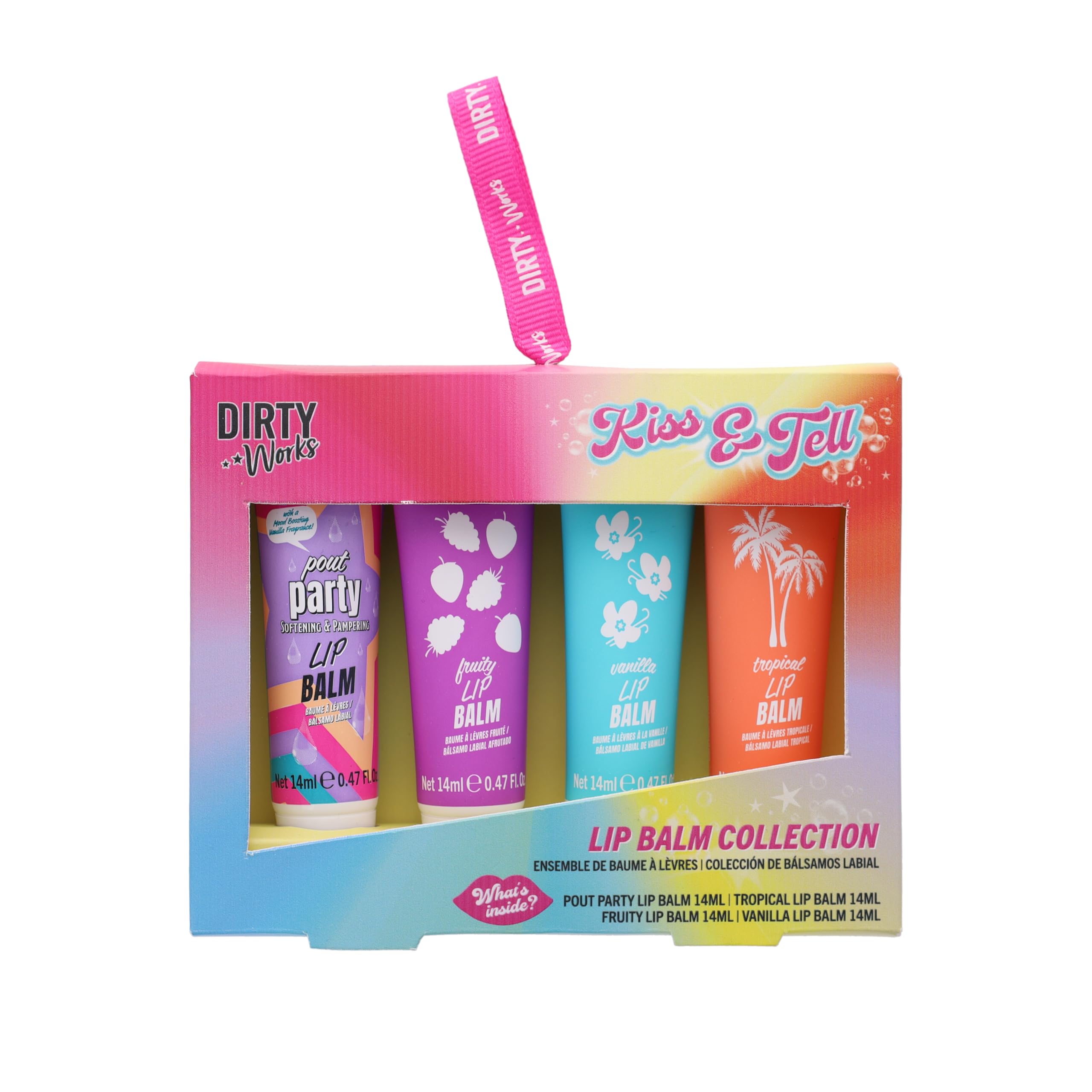 Dirty Works Kiss & Tell Lip Balm Collection