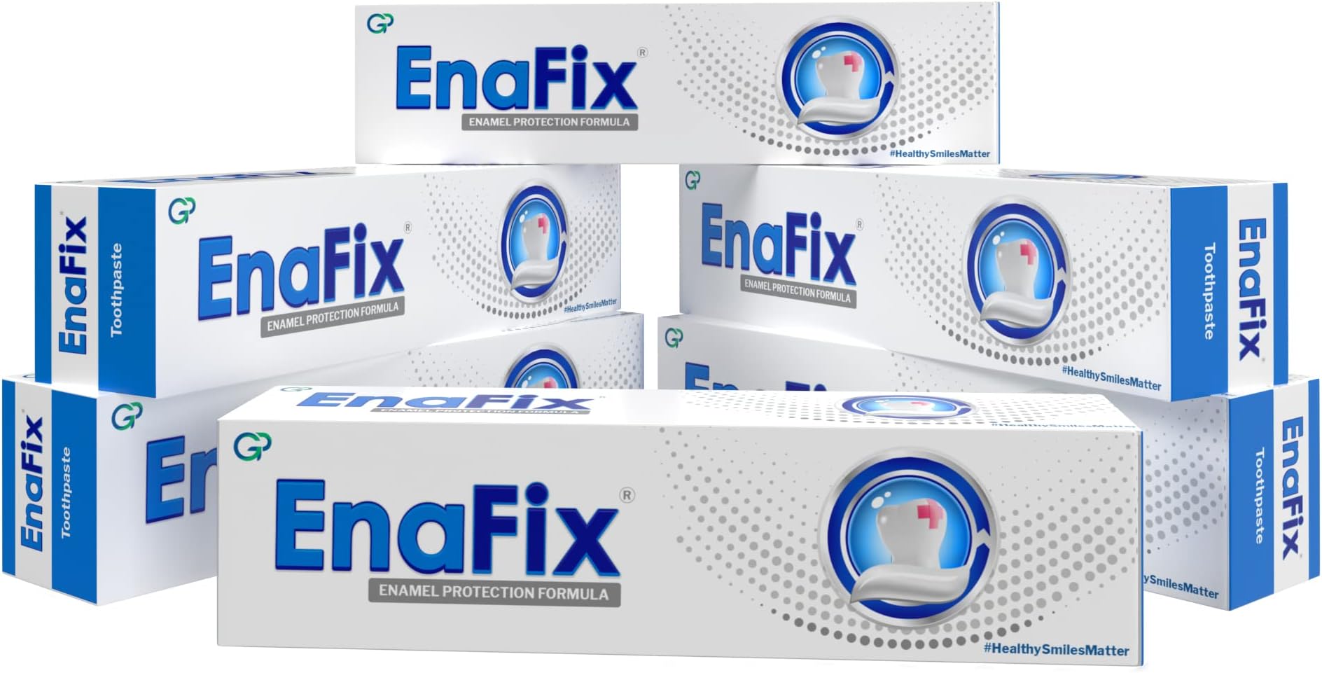 ENAFIX Anti Cavity Toothpaste | Fluoride Free Toothpaste With Calcium And Phosphate For Enamel Remineralisation And Fighting Tooth Decay (Pack Of 6) 70G Each, Enamel Protection
