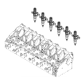 Amazon.com: Qiape RE547828 BEBE4M00002 6PCS Fuel injector