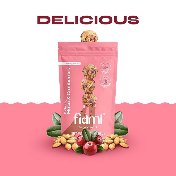 Protein Balls | Snack Energy Balls | All Natural Ingredients | Keto Friendly | Maca & Cranberrys (DoyPack, Maca)