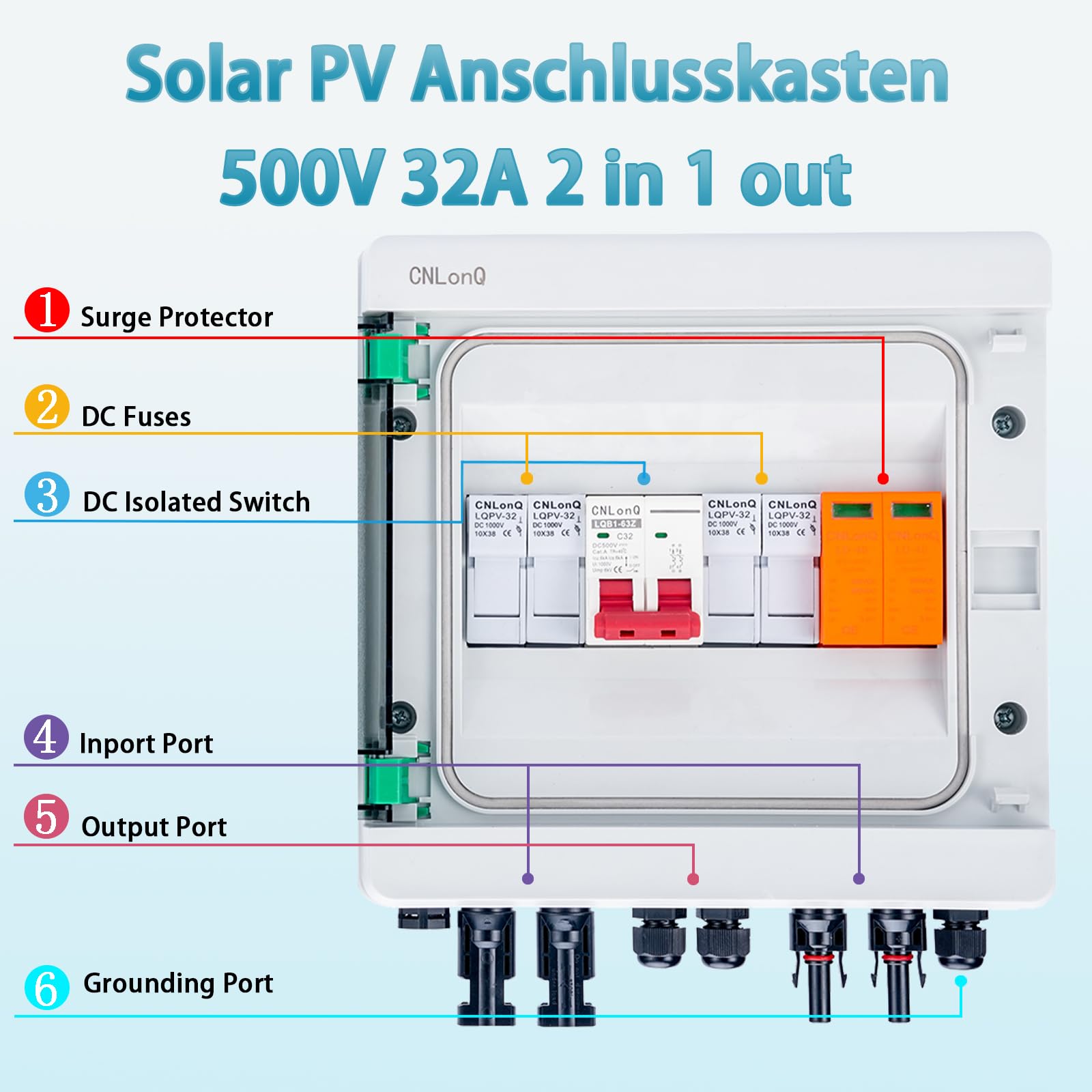 Scatola di giunzione pannello solare fotovoltaico 180W-300W impermeabile IP67 per sistema solare fotovoltaico per accessori connettori sistema solare fotovoltaico 1420 Scatola di giunzione pannello solare fotovoltaico 180W-300W impermeabile IP67 per sistema solare fotovoltaico per accessori connettori sistema solare fotovoltaico 1420