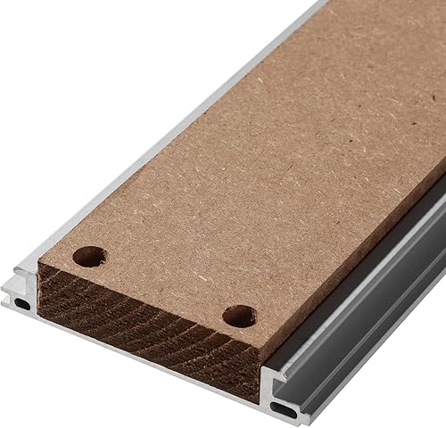 Miniatura 4 de Mesa de alerón híbrida de aluminio y MDF 6060 para máquina enrutadora CNC PROVerXL 4030 a 6060 Kit de extensión XY, 33.071 x 23.622 x 0.591 in (33.1
