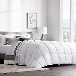 WEEKENDER Hypoallergenic Quilted Down Alternative Hotel-Style Use Insert or Stand-Alone Comforter-for All Seasons-Corner Duvet Tabs, Oversized King, Classic White - coolthings.us