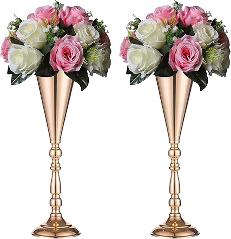 Rose gold centerpieces amazon Clearance