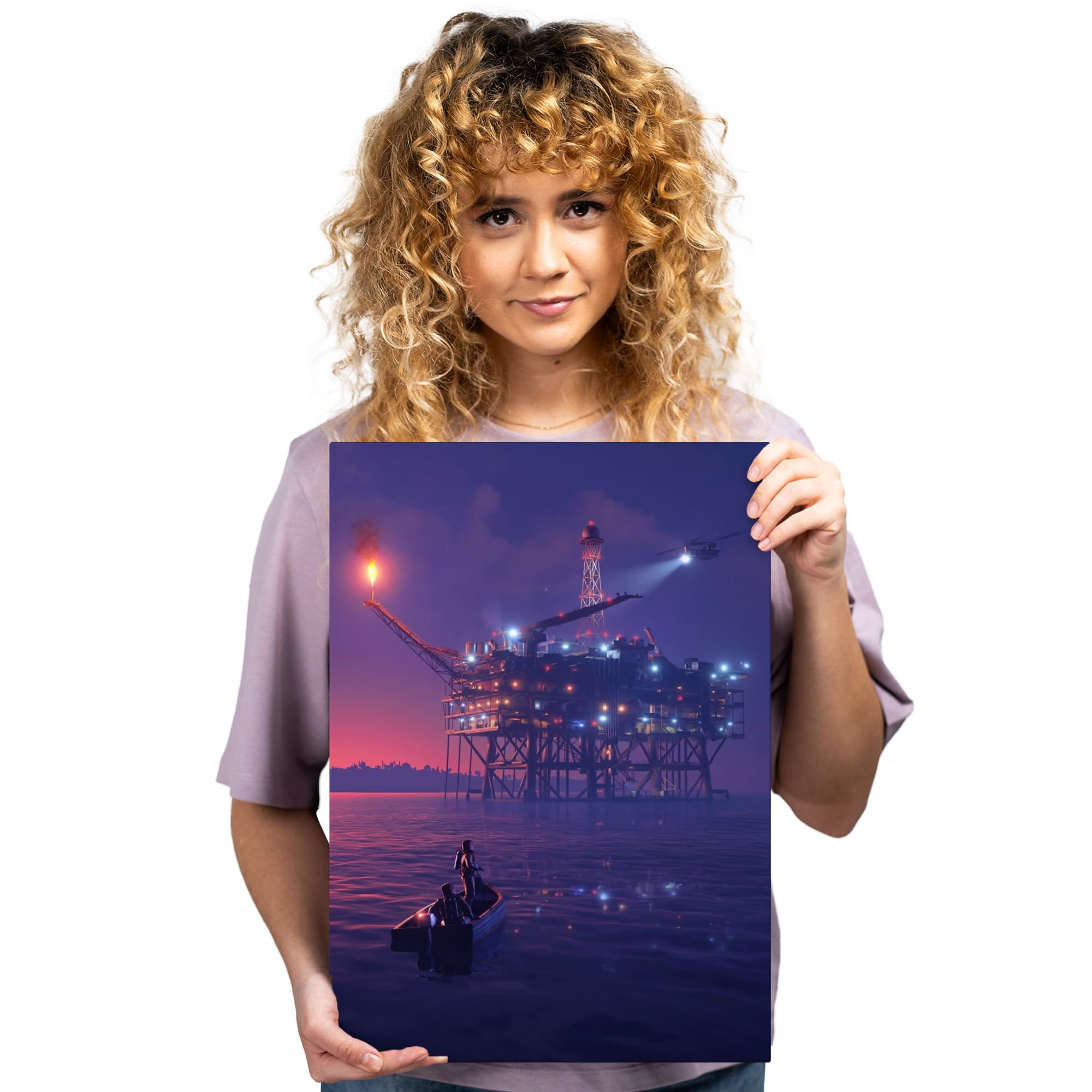 Displate - Poster in metallo - Wall Art - Rust Game - Rust - Arctic Night - Dimensione M - 32 x 45 cm Matt