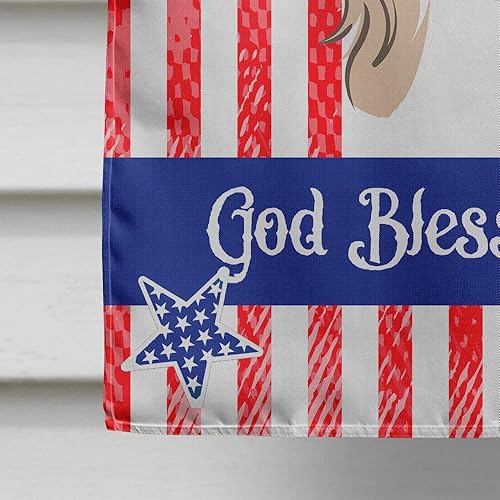 Vista 218 de Caroline's Treasures BB2171GF American Flag and Border Collie Garden Flag Mailbox Flag Decorative Yard Flag Banner Outside Patio Artwork Yard Flower