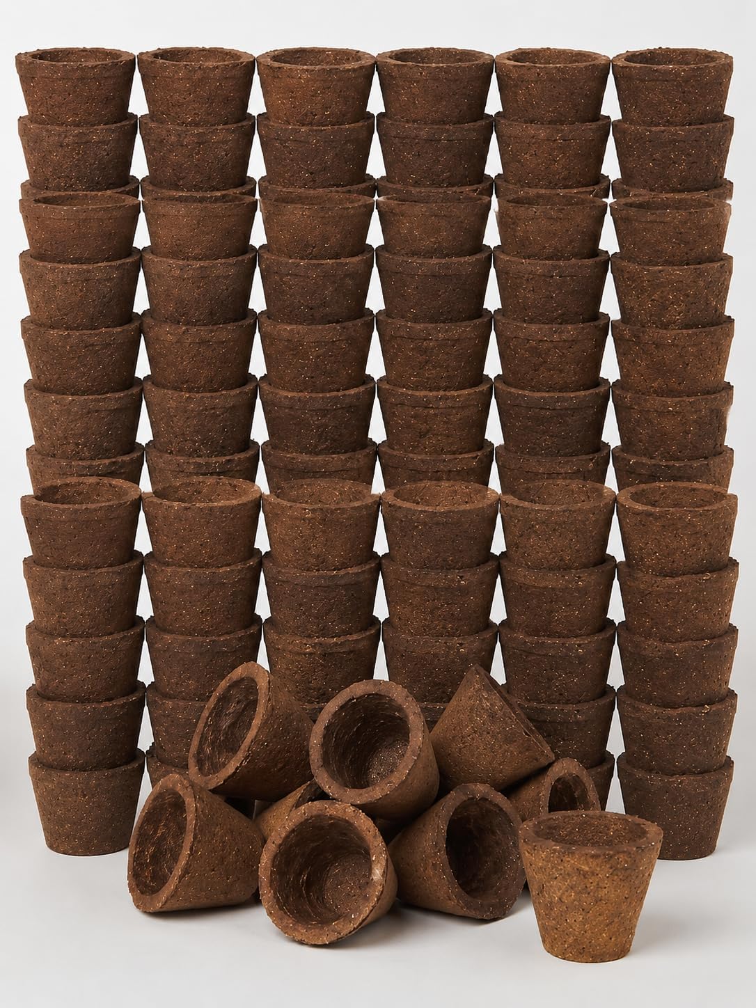 Cow Dung Panchgavya Empty Dhuni Cups | Natural Sambrani Dhoop Havan Cups for Puja & Meditation | Pack of 100-image-20