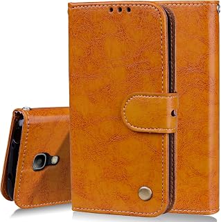 Compatible with Samsung Galaxy S4 Mini i9190 Wallet Magnetic Closure Case Cover,Compatible with Samsung Galaxy S4 Mini i9190 Flip Kickstand Case Brown