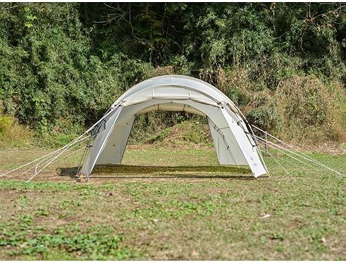 Miniatura 5 de Snow Peak Vault - Tienda de campaña para 4 personas, versátil, refugio al aire libre, aventura al aire libre, camping, tres estaciones, marfil