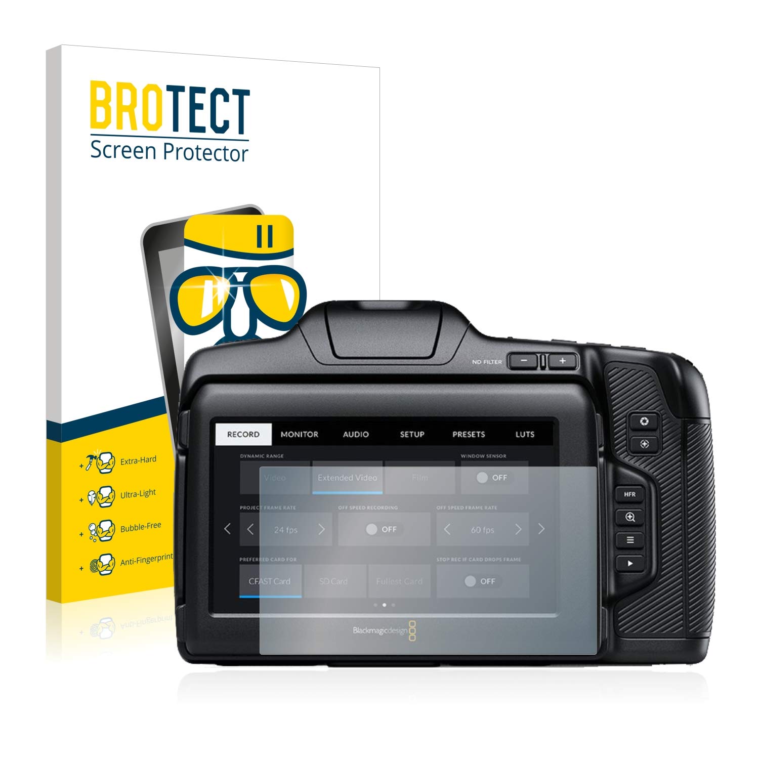 Pack 2 Protections écran Brotect Pour Pentax K20D - Film Ultra-clair, Anti-rayures, Anti-traces, Made In Germany