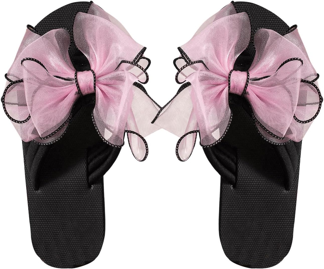 GORGLITTER Women's Beach Bow Flat Sandals Flip Flops Cute Trendy Vacation Round Open Toe Thong Slide Sandals Shoes 2026