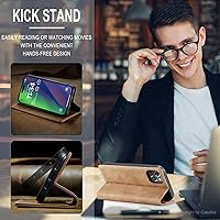 Vista 51 de SINIANL Funda de cuero para iPhone 15 Pro Max, cartera para iPhone 15 Pro Max, funda tipo cartera plegable con función atril magnética, ranuras