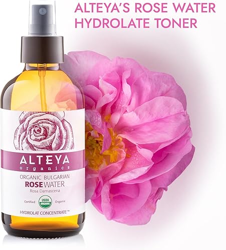 Miniatura 2 de Alteya Organics Rose Water - Tónico facial orgánico certificado por USDA, 4 onzas líquidas4.1 fl oz de agua pura búlgara rosa damascena flor de