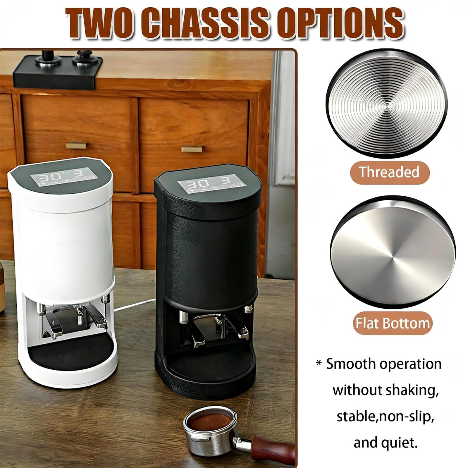 Prensador automático de espresso de 58 mm, presión ajustable de 5 a 30 kg, sensor inteligente para el hogar y cafetería comercial