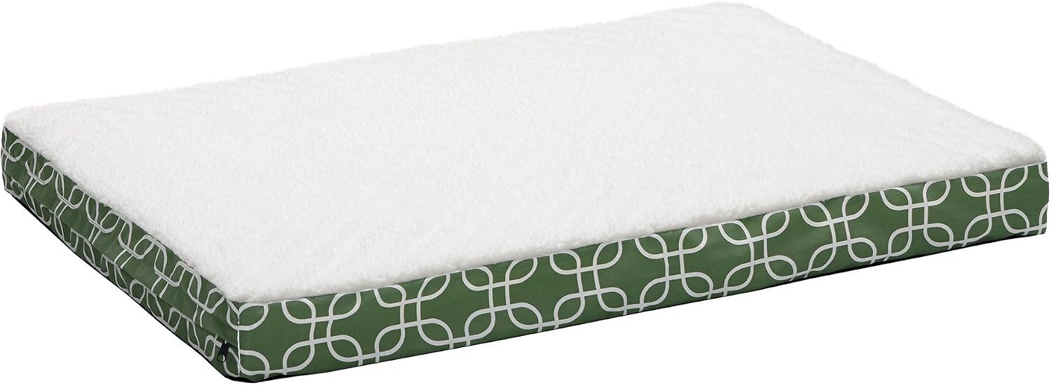 MidWest Homes for Pets Orthopedic Dog Bed w/ Removable Dog Bed Cover ft. Teflon Fabric Protector, Large Dog Breed, 30 x 40 Inch, Green /…