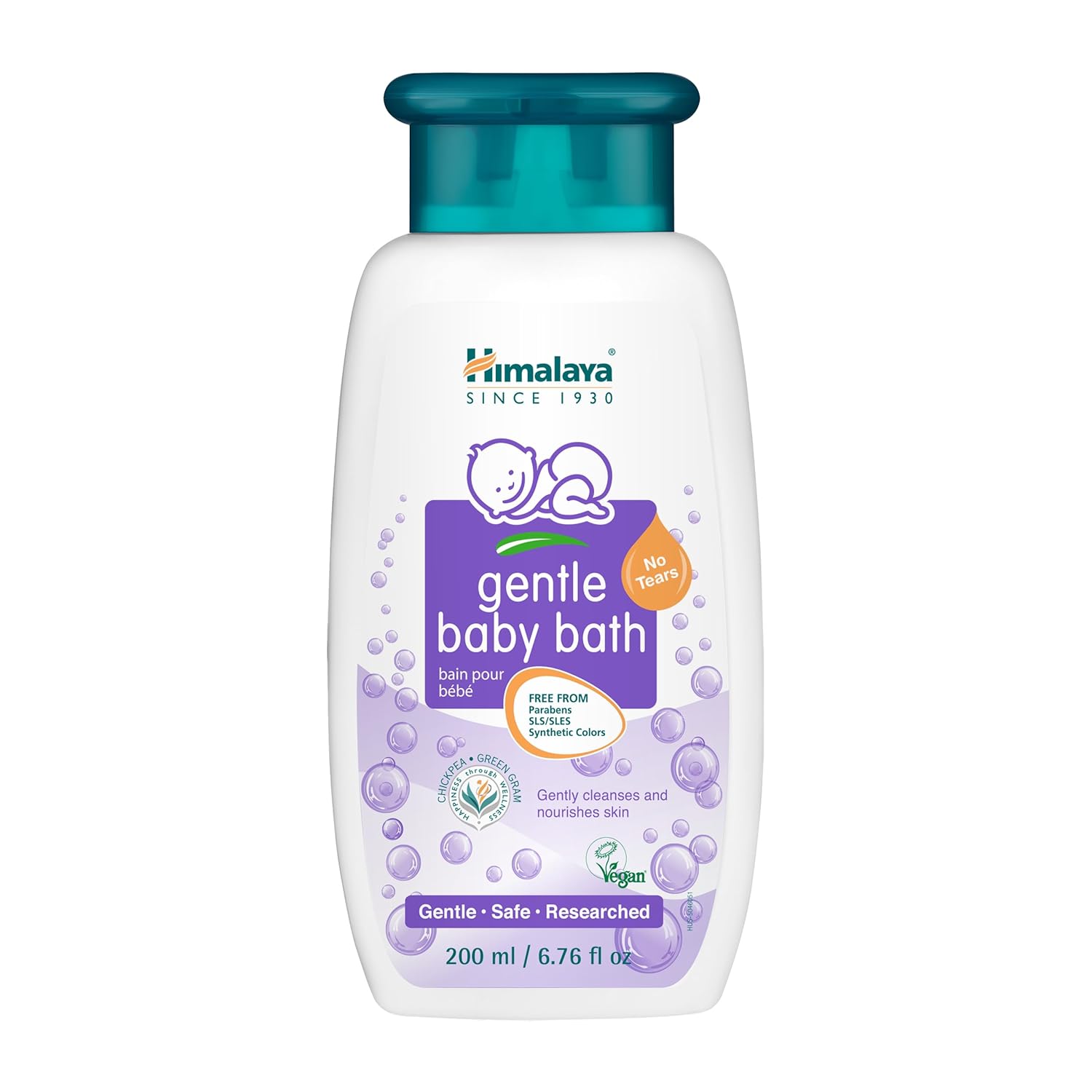 Himalaya Gentle Baby Bath, Gentle, Non-Irritating Cleanser for Nourishing Your Baby’s Skin, 6.76 oz