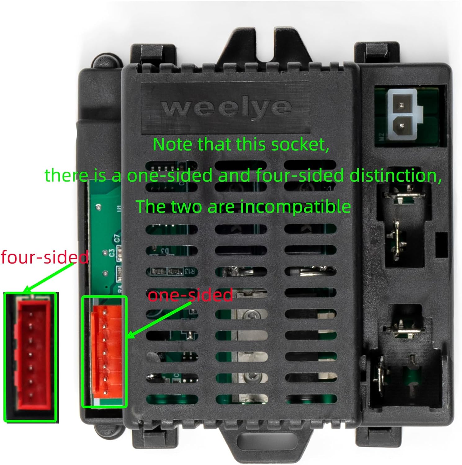 Replacement weelye RX23 12V 2.4ghz Bluetooth Remote Control and Controller for Kids Ride On Toys, 12V Control Box Motherboard Accessories for Kids Powered Electric Vehicle Receiver