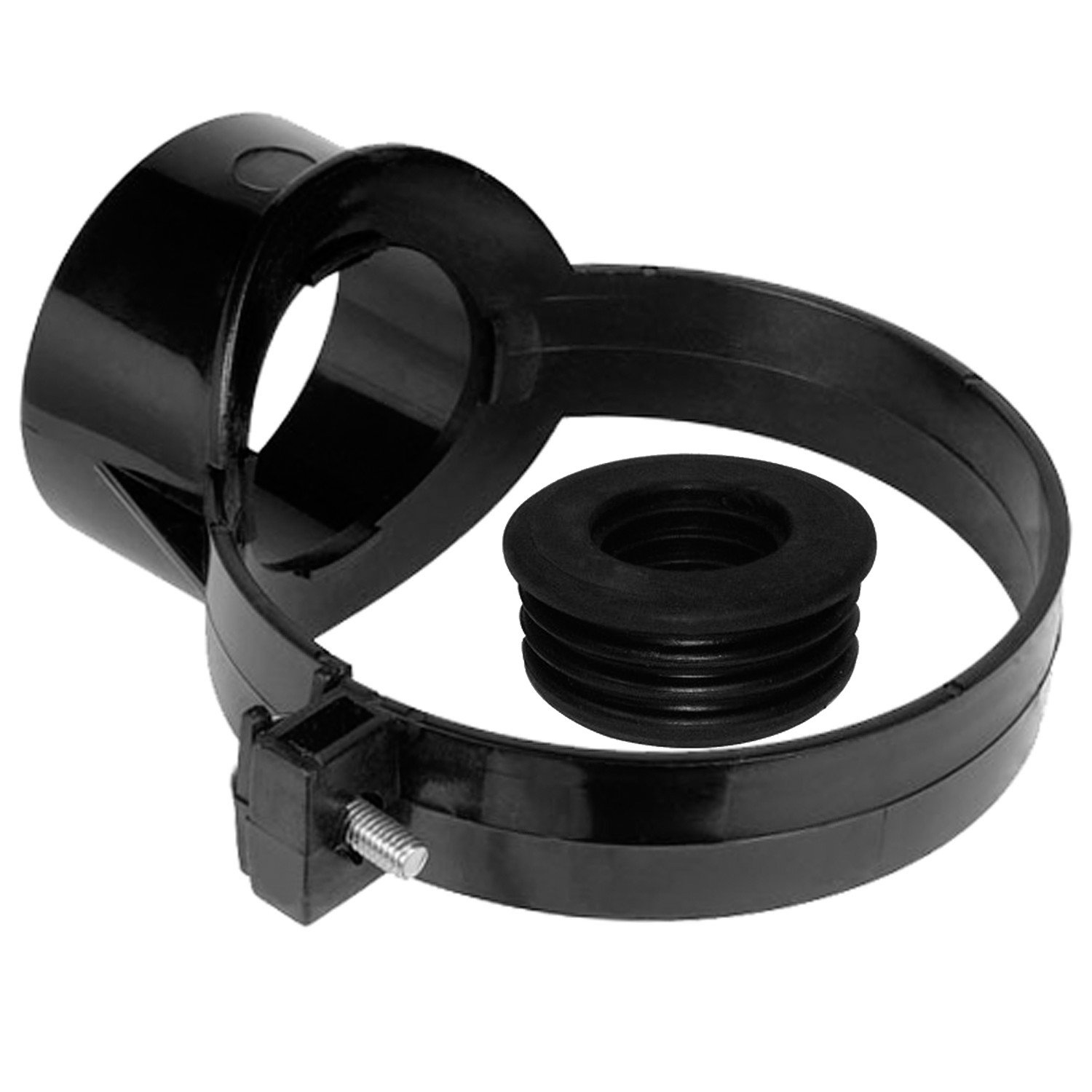 Kalsi Black Strap On Boss 110Mm Soil Waste Come With A 32Mm Rubber Adaptor
