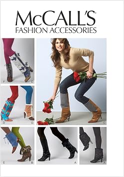 McCall Patterns M6615OSZ Footwear Toppers Sewing Pattern, Size One Size