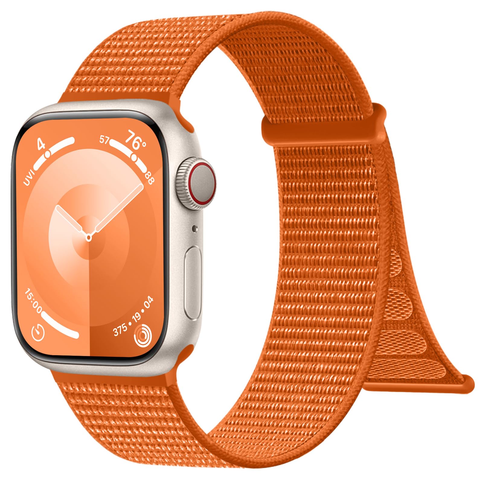 IMIVIO Sport Nylon Loop Bands Compatible with Apple Watch Bands for Women 40mm 44mm 45mm 38mm 41mm 42mm 46mm 49mm for Men, Adjustable Braided Straps