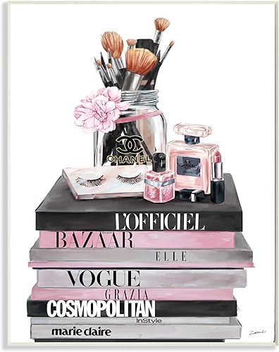 Miniatura 1 de Stupell Industries Fashion Accessories Glam Magazine - Placa de pared diseñada por Ziwei Li, 13 x 19 pulgadas, color gris