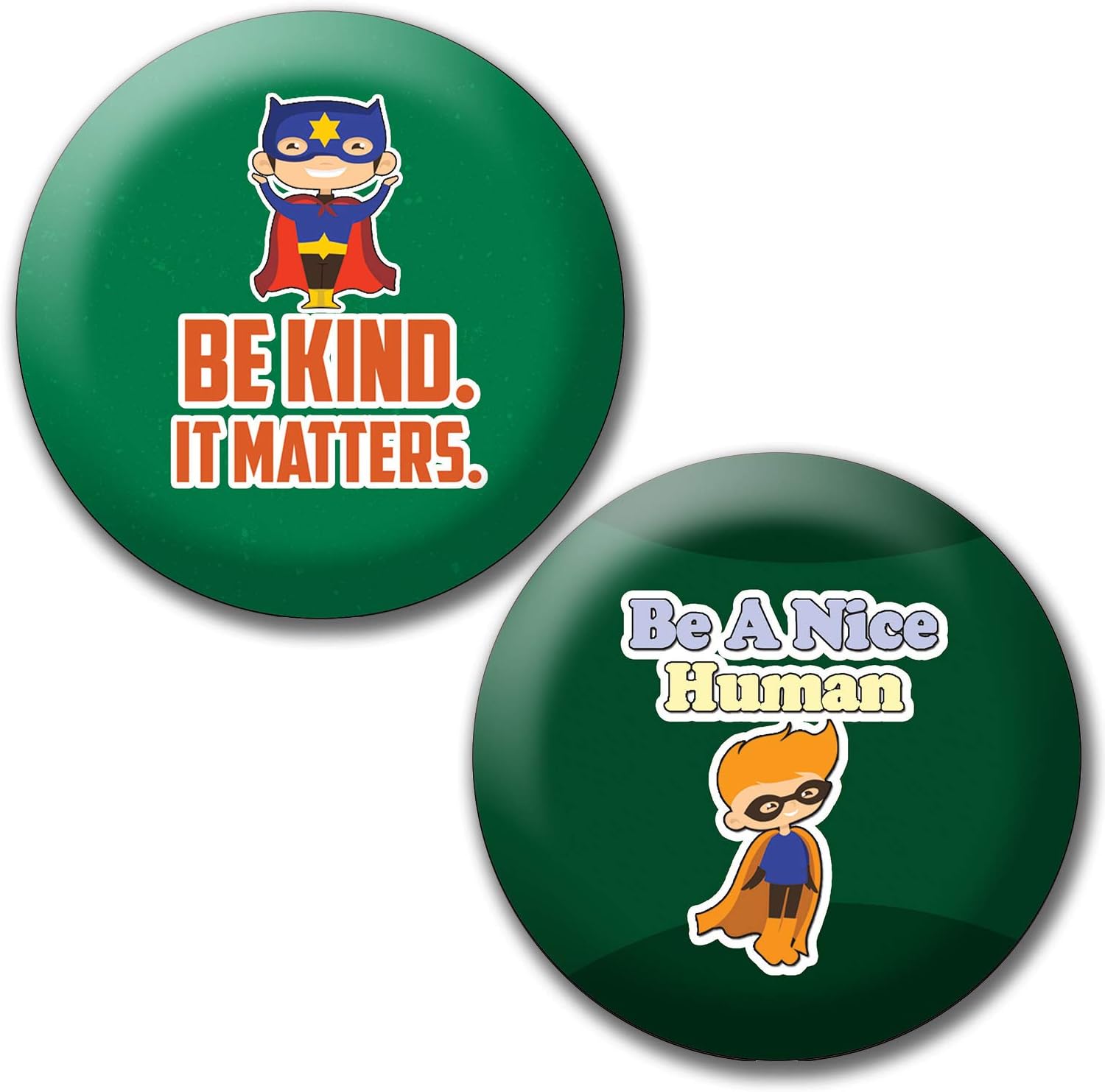 Creanoso Kids Pinback Buttons - Character Counts (10-Pack) - Large 2.25" Classroom Reward Incentives for Students and Children - Stocking Stuffers Party Favors & Giveaways for Teens & Adults : Clothing, Shoes & Jewelry