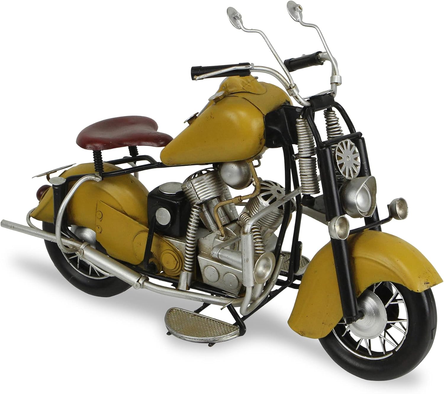 Cheung's Home Decorative Modern Yellow Motorcycle
