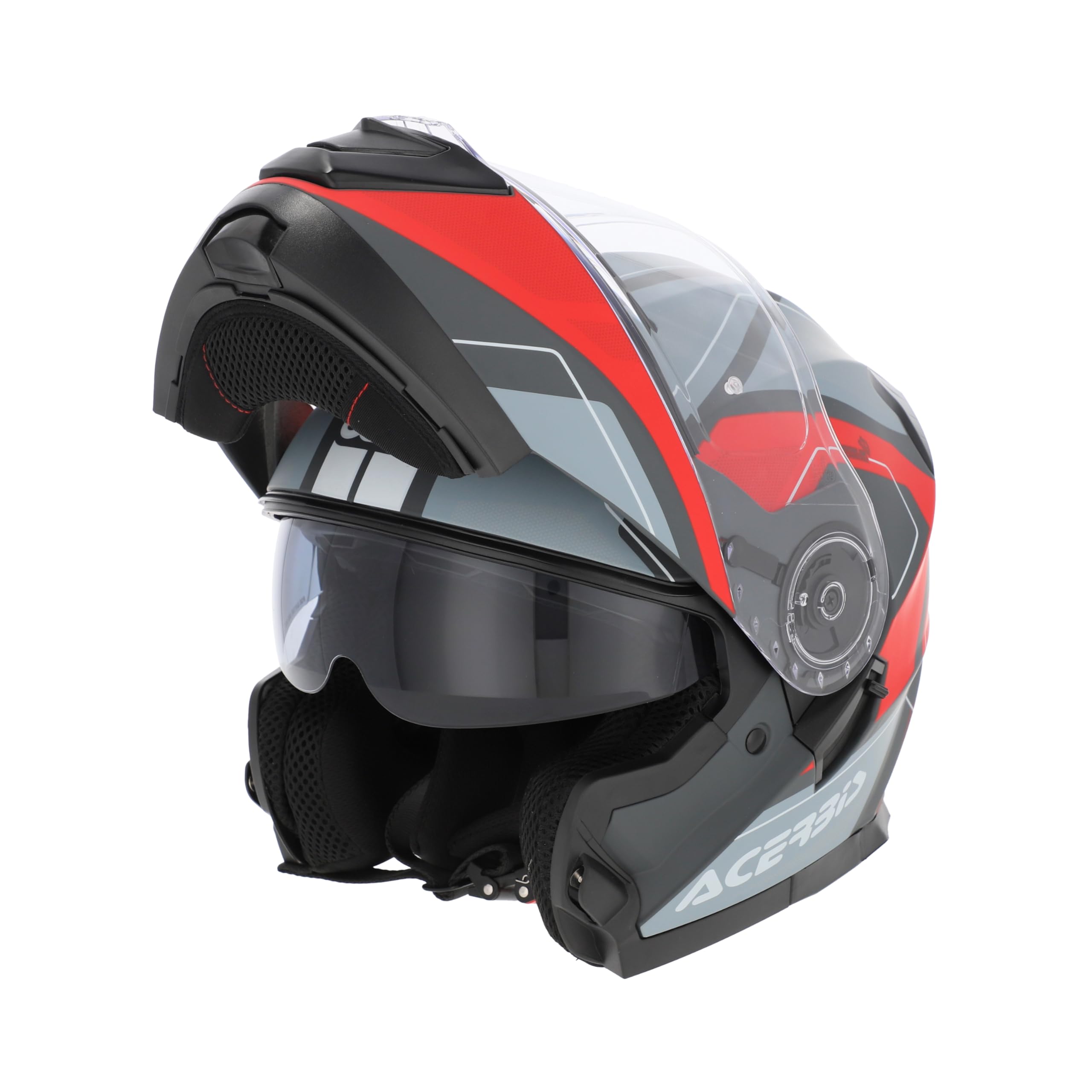 Casco Modular ACERBIS SEREL Rojo y Gris 22-06 (XL 61/62)