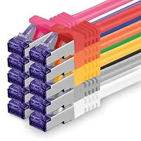 1aTTack.de 10x 5m CAT7 Cavo di rete RJ45 10 Gigabit SFTP PIMF