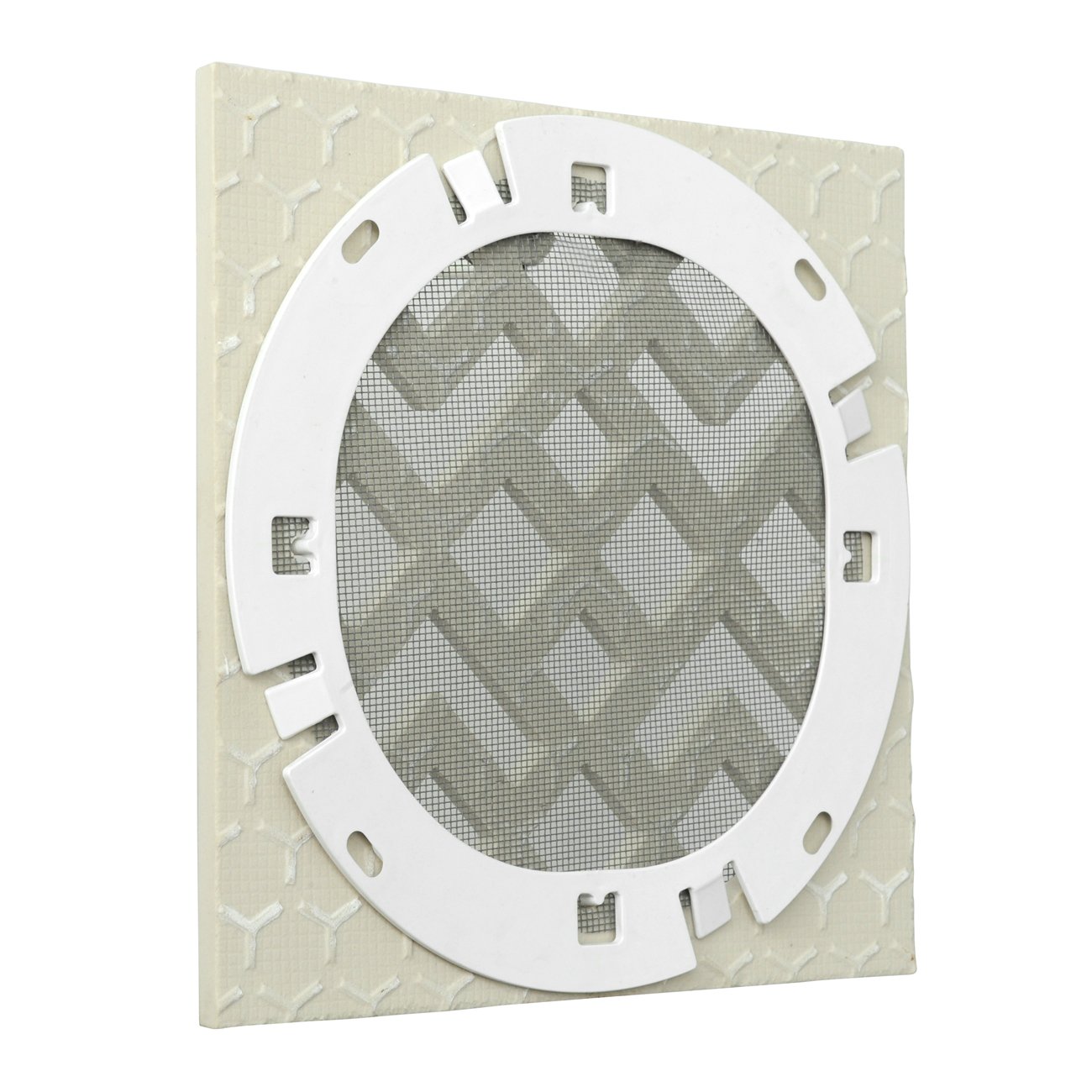 La Ventilazione CERGMSBIX Griglia di Ventilazione in Ceramica Gres, Bianco, 200x200 mm