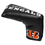 Team Golf NFL Cincinnati Bengals Vintage Blade Putter Cover Golf Club Vintage Blade Putter Headcover, Form Fitting Design, Fits Scotty Cameron, Taylormade, Odyssey, Titleist, Ping, Callaway